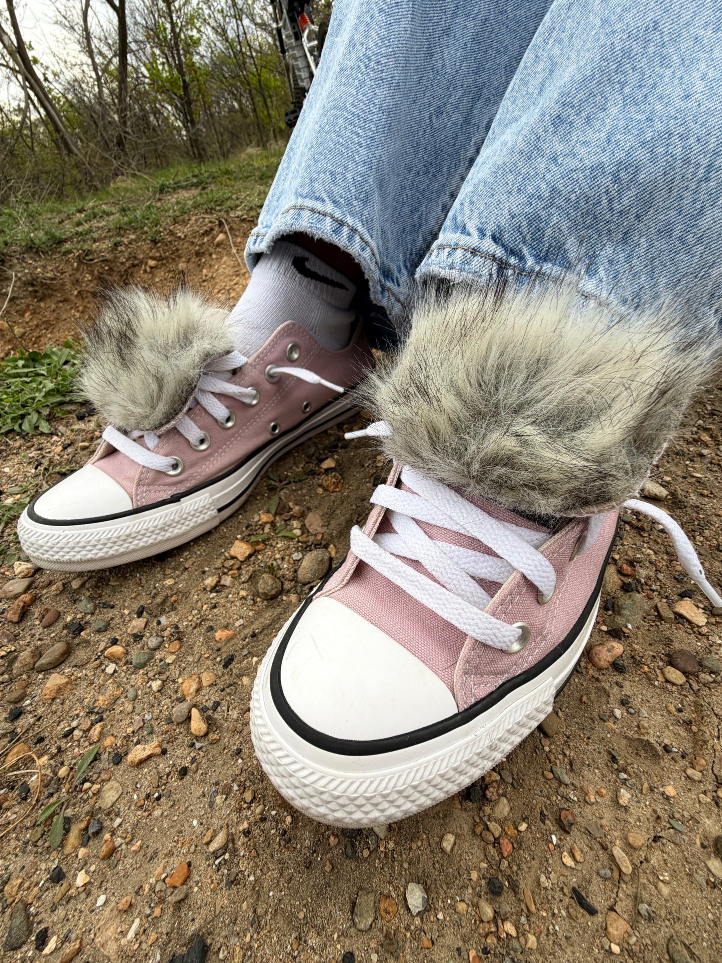 XTRADEADLY (Purple) Fur Converse Custom (Women’s)