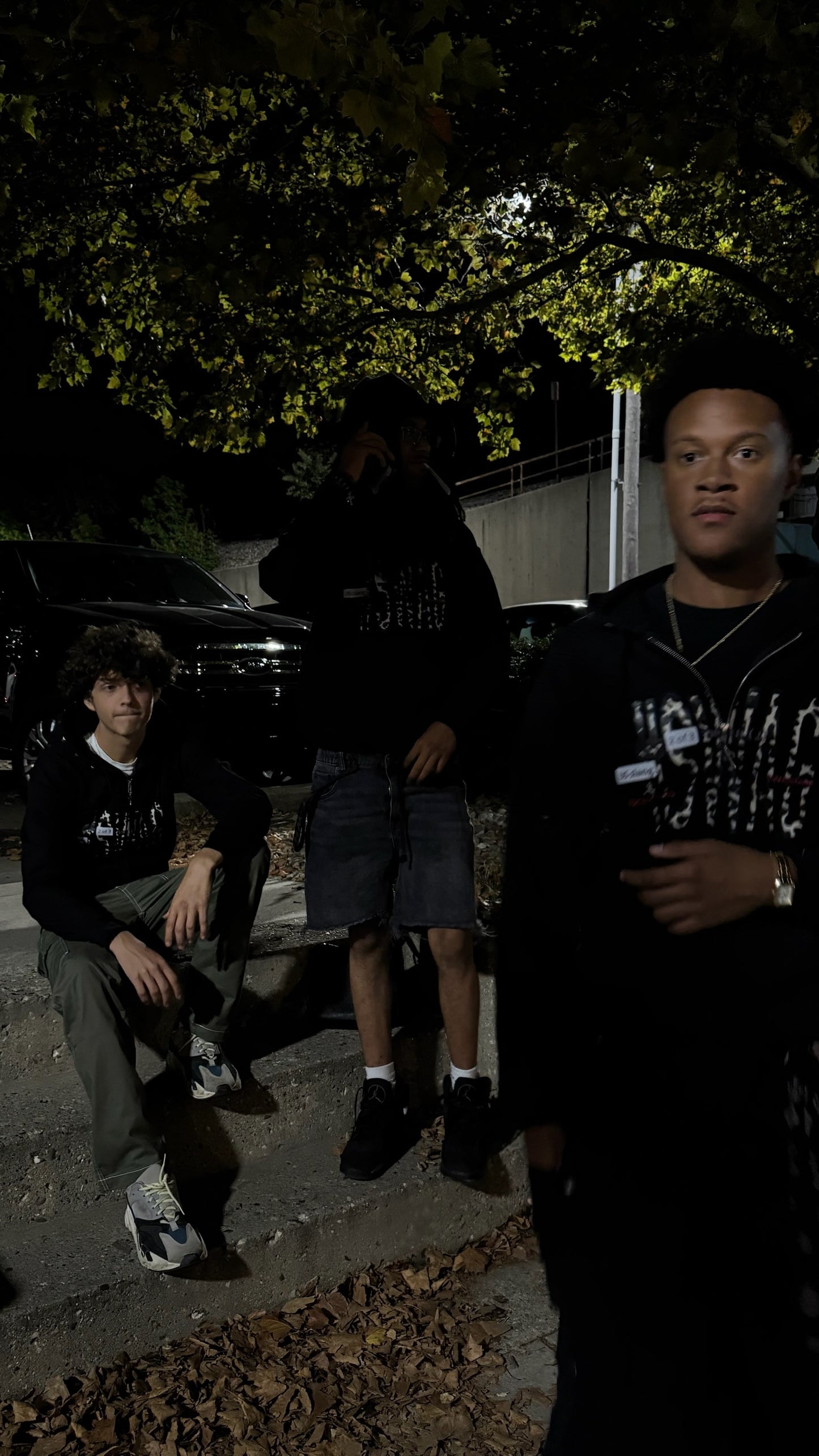 (Black) Leopard Print #SWAG Zip Up