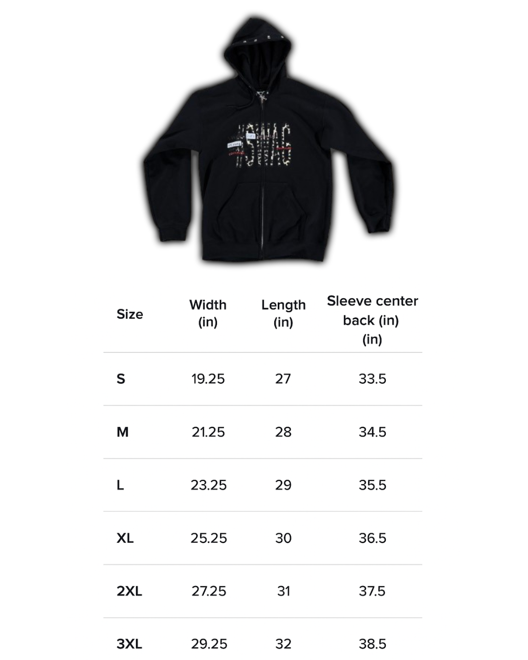 (Black) Leopard Print #SWAG Zip Up