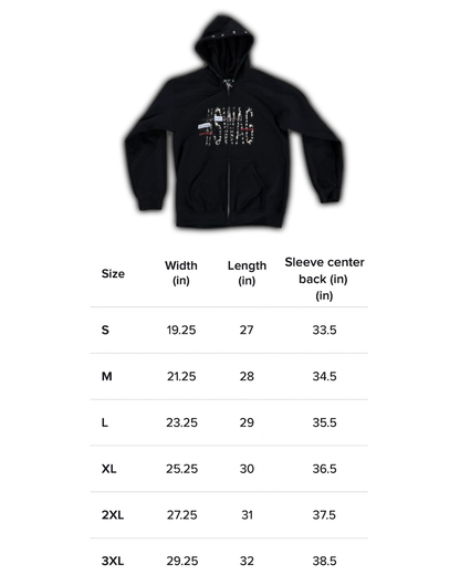 (Black) Leopard Print #SWAG Zip Up